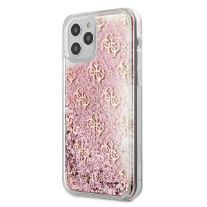 Etui Guess GUHCP12SLG4GSPG Apple iPhone 12 mini różowy/pink hardcase 4G Liq