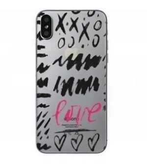Etui iPhone love xoxo napisy