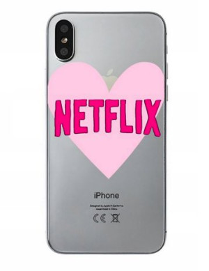 Etui iPhone netflix różowy