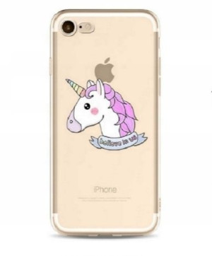 Etui iPhone jednorożec believe in us