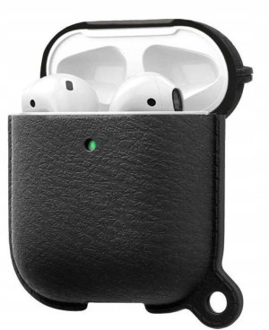 Etui AirPods 1/2 silikonowe imitacja skóry