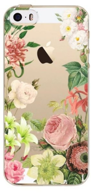 Etui iPhone żółte pomarańczowe kwiaty