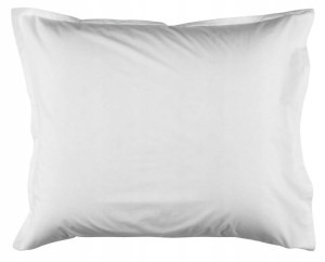 Poszewka na poduszkę do spania bawełna 70x80 biała