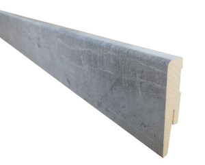 Listwa przypodłogowa MDF 8cm, 80mm wzór beton, szara/ cena zz 1szt