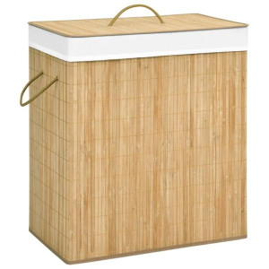 Bambusowy kosz na pranie, 100 L