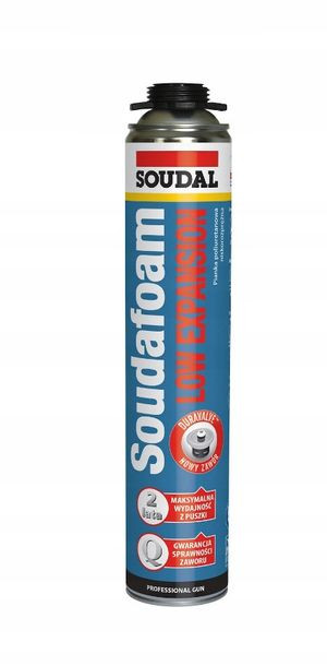 SOUDAL LOW EXPANSION niskoprężna piana montażowa 750ml pistoletowa (4375)