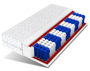 Materac METIS 90x200 pocket 9 stref DoubleHARD
