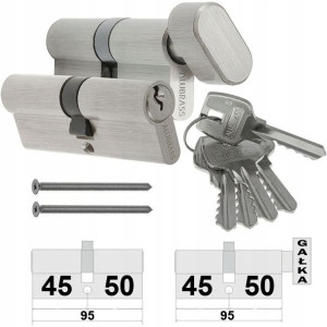 Wkładki Alubrass 45/50 + G50/45 System 5kl Nikiel