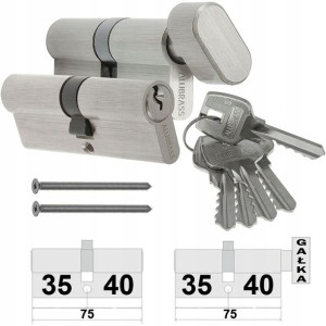 Wkładki Alubrass 35/40 + G40/35 System 5kl Nikiel