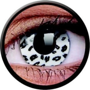 Crazy Lens - White Leopard, 2 szt.