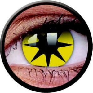 Crazy Lens - Yellow Star, 2 szt.