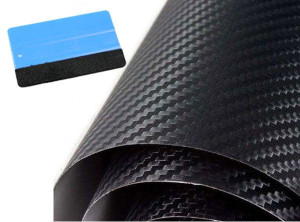 Czarna Folia Okleina 3d Karbon Carbon Czarny