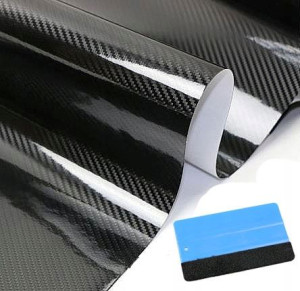Folia Carbon Karbon Okleina 5d Czarny Rakla