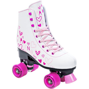 Klasyczne Retro Wrotki Regulowane RAVEN Trista White/Pink 31-34