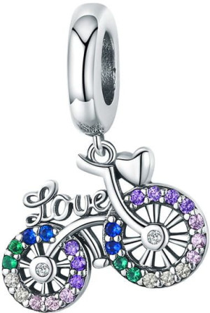 Charms Srebro – Kocham Rower
