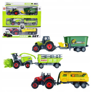 Zestaw 3 - Farmer Rolnik Traktor Resorak Maszyny
