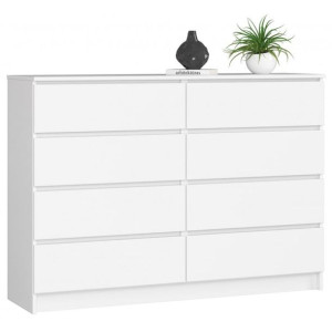 Komoda K140 8 Szuflad Biała