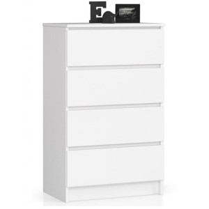 Komoda 60cm 4 Szuflady Biała