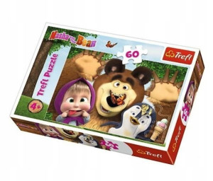 G187 Puzzle 60el. Wesoły dzień Maszy TREFL