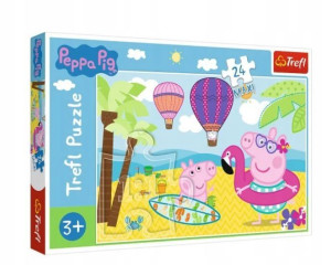G185 PUZZLE 24 MAXI Świnka Peppa na wakacjach