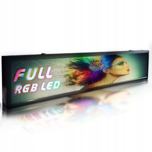 Reklama LED RGB Wyświetlacz Tablica Ekran 200x40cm