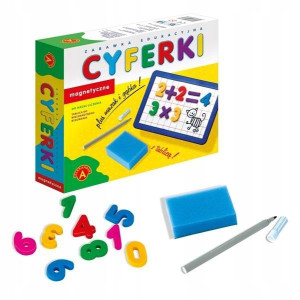 G11 CYFERKI MAGNETYCZNE Z TABLICĄ świetna gra PL