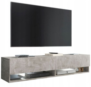 Stolik RTV, Szafka do salonu pod telewizor - BETON