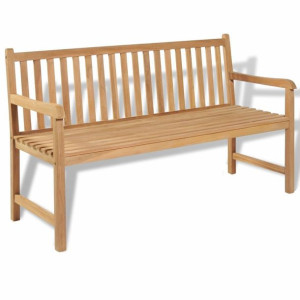 Ławka ogrodowa drewno tekowe 150cm