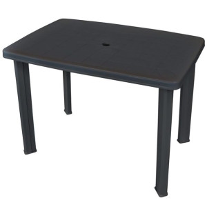 Stół ogrodowy plastikowy antracyt 101x68cm