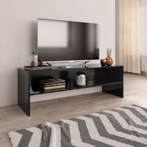 Komoda RTV czarna połysk 120x40x40cm
