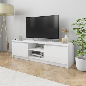 Komoda RTV połysk biała 120x30x35cm