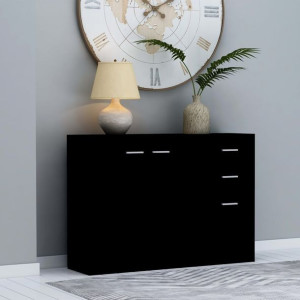 Komoda czarna 105x30x75cm