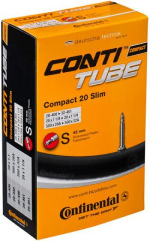 Continental Dętka 20" Compact Slim Presta 42mm 28-406/32-451 0181191