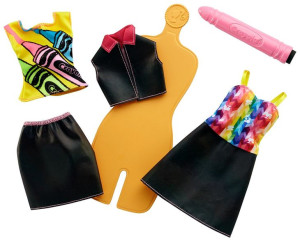 Barbie Fhw85 Fhw86 Crayola Tęczowe Wzory