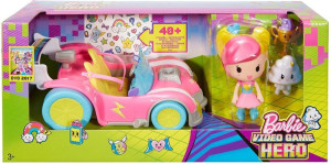 Barbie Dtw18 Video Game Hero Pojazd + Minifigurki