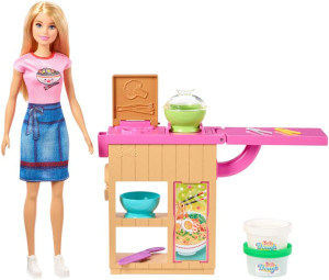 Lalka Barbie Domowy Makaron - zestaw do zabawy GHK43