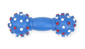 Kość hantel z wypustkami PET NOVA roz. L 16 cm piszczący
