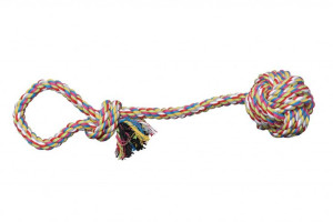Piłka na sznurze PET NOVA Superdental 50 x 9 cm ROPE-BALLONROPE-9CM