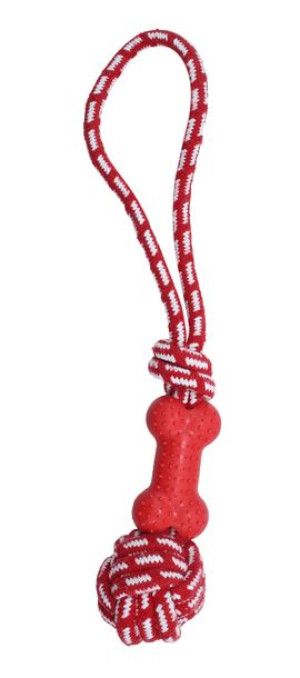 Pet-nova Tpr-ropedumbell-re Kość Na Sznurze 40 Cm