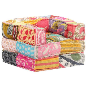 Fotel modułowy tkanina patchwork