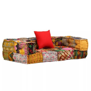 Sofa modułowa podłogowa patchworkowa