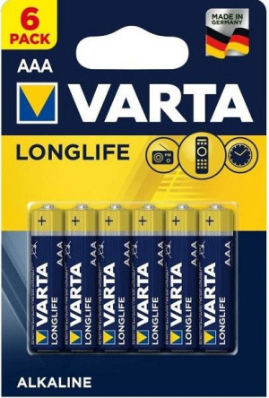 Varta Baterie Long Life Lr03/aaa (6 Szt.)