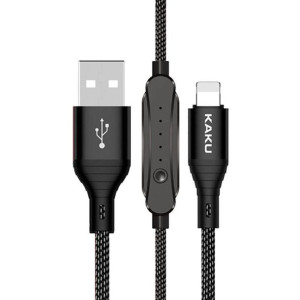 Kabel USB iPhone Lightning 2A 1m z wyłącznikiem czasowym KAKU Timing Data C