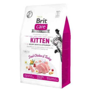 Brit Care Grain Free Kitten Healthy Growth z Kurczakiem i Indykiem Karma Dl