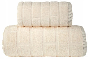 Ręcznik Brick 50x90 Greno Kremowy