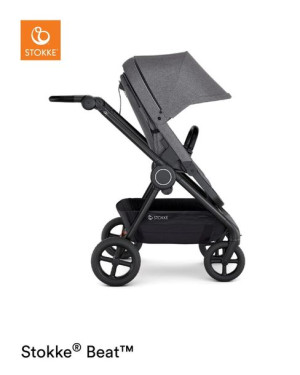 Stokke Beat - stylowy wózek spacerowy | Black Melange, Outlet
