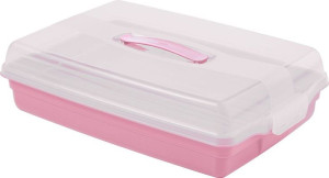 Plastikowy PARTY BOX - różowy