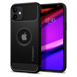 Etui IPHONE 12 MINI Spigen Rugged Armor Matte czarne