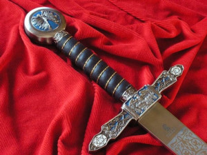 Bogato Grawerowany Symboliczny Miecz Masoński (241)