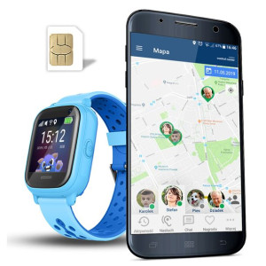 Smartwatch dla dzieci CALMEAN Child Watch Nemo 2, IP67, niebieski